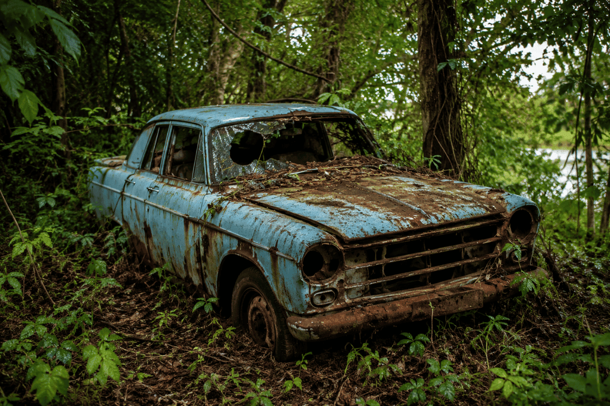 abandoned vehicle
