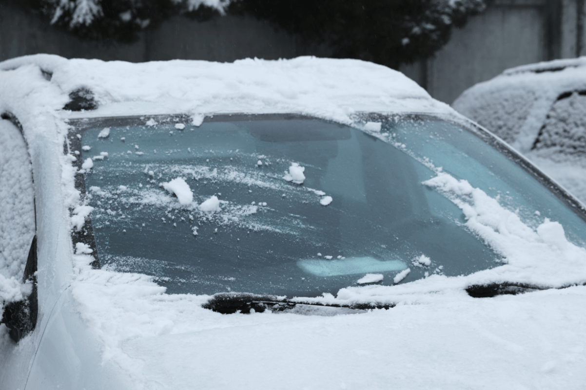 weather damaged vehicle